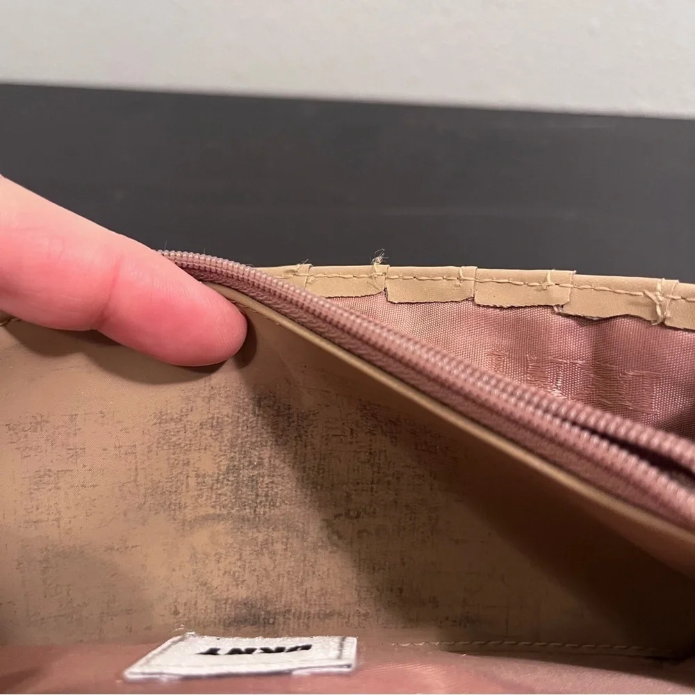 DKNY Beige Logo Wallet